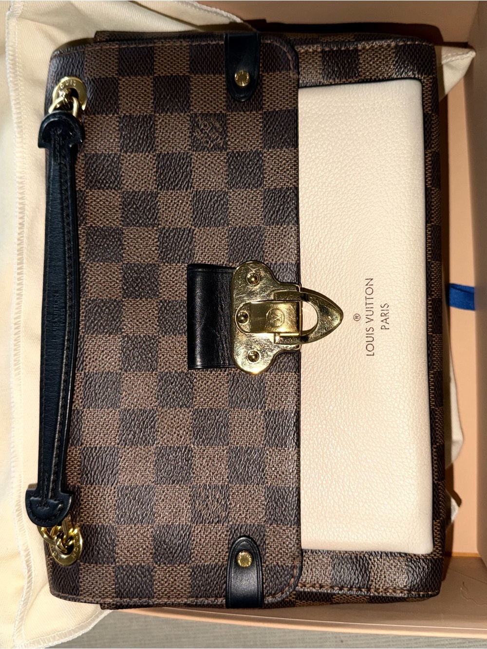 Louis Vuitton Vavin PM Damier Ebene Noir N40108 – 2020 – Gold Hardware